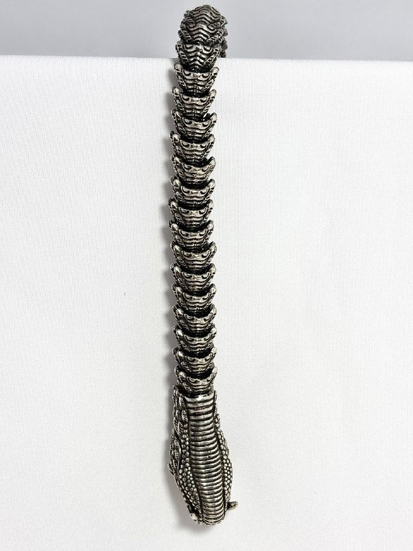 Pulsera en Plata Serpiente Mística