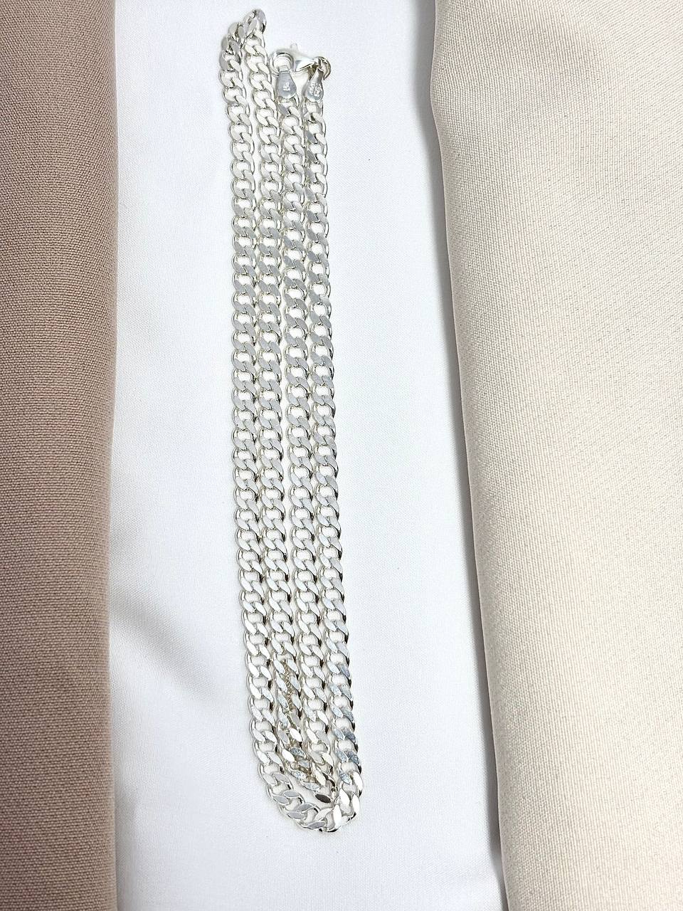 Cadena Cubana de Plata para Hombre