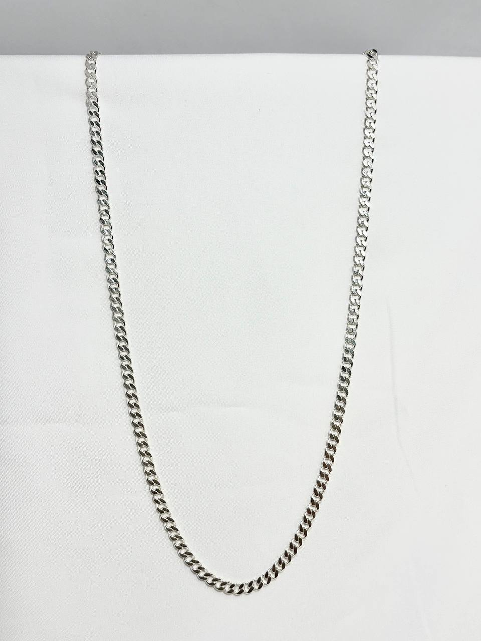 Cadena Cubana de Plata para Hombre