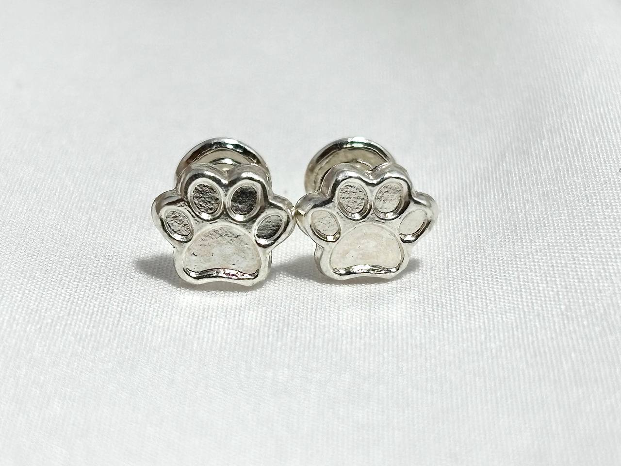 Aretes Huella de Plata 925