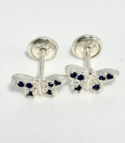 Aretes de Mariposa en Plata 925