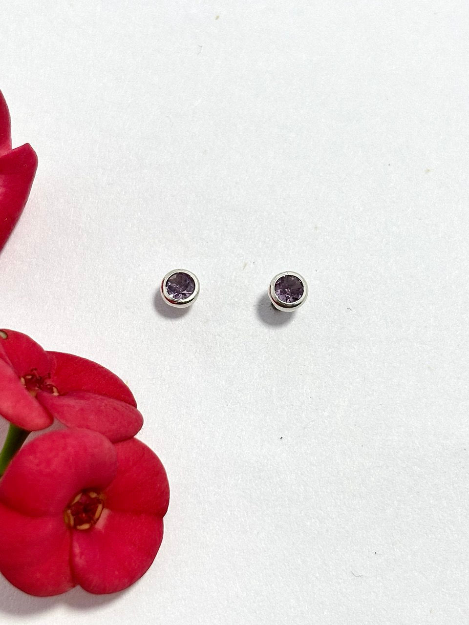 Aretes en Plata Esencia Morada