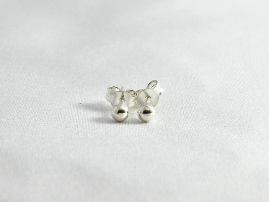 Aretes Bolita Small en Plata 925