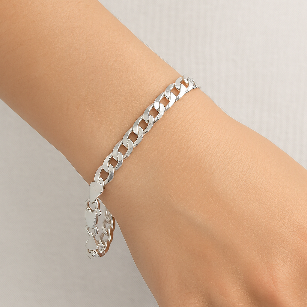 Pulsera Cubana de Plata