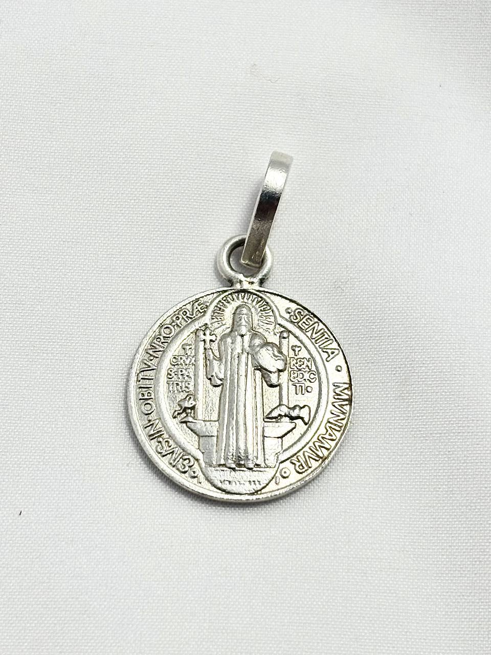 Medalla de San Benito en Plata 925