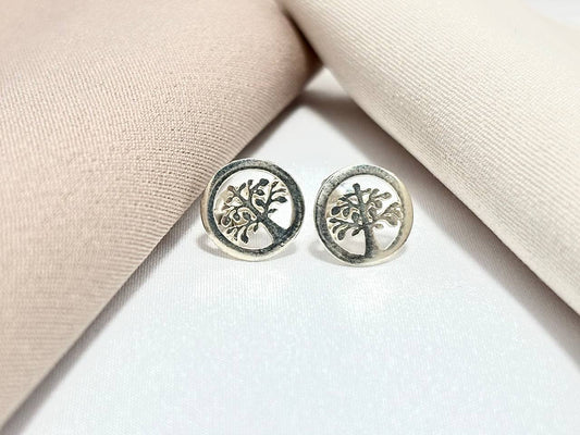 Aretes Árbol de la Vida plata 925