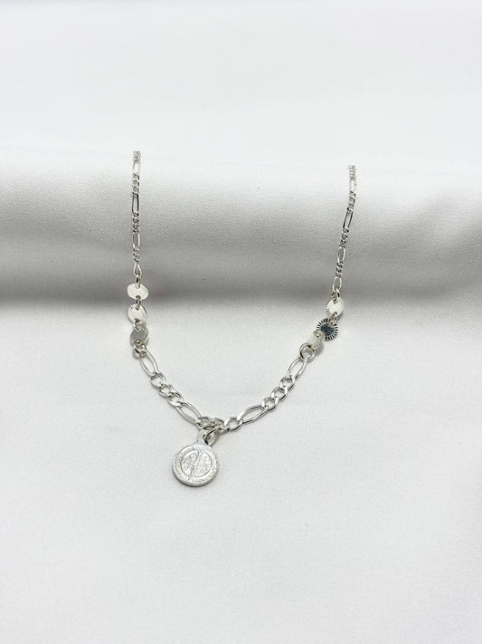 Pulsera San Benito en plata 925