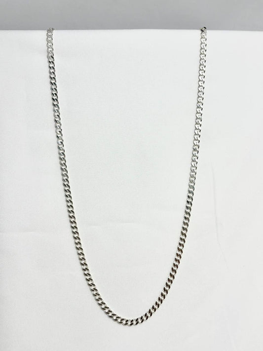 Cadena Cubana de Plata para Hombre