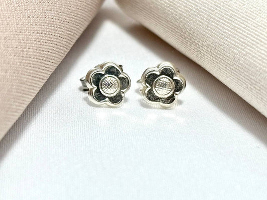 Aretes Petalo de Plata 925