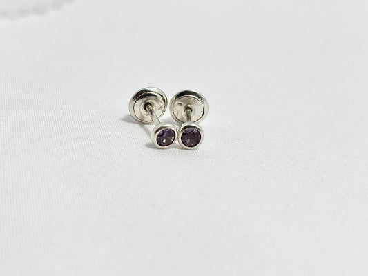 Aretes en Plata Esencia Morada